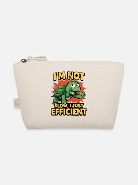 Turtle: Not free, just efficient - Organic Pouch - nature