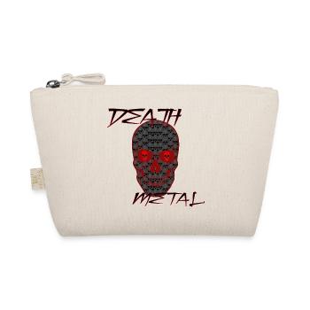 Death Metal rotes Schädel Design - Bio-Täschchen - Natur - Vorne