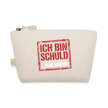 Ich bin schuld wie immer - Lustiger Spruch - Bio-Täschchen - Natur - Vorne