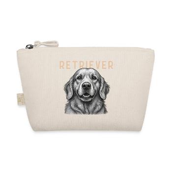 Retriever Dog Vintage - Bio-Täschchen - Natur - Vorne