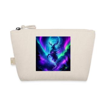 Northern Lights Moose Spirit in Aurora Sky - Organic Pouch - nature - Front
