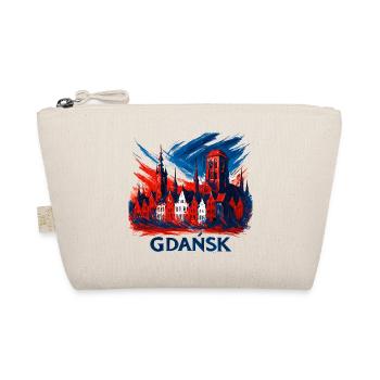 Gdańsk Danzig Skyline Wappen: Patriotischer Stolz - Bio-Täschchen - Natur - Vorne