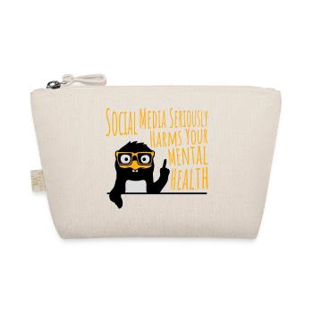 Social Media Seriously Harms Mental Health Pinguin - Bio-Täschchen - Natur - Vorne
