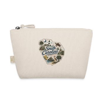South Carolina Palmetto State Vintage-Aufkleber - Bio-Täschchen - Natur - Vorne