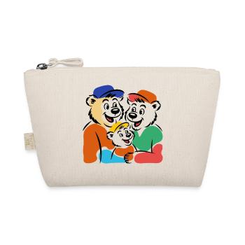 Bear family - Organic Pouch - nature - Front