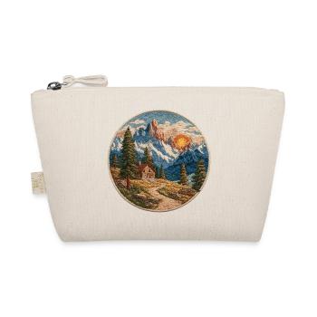Berglandschaft Patch mit Hütte - Bio-Täschchen - Natur - Vorne