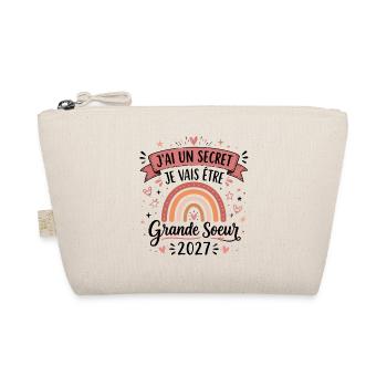 Enfant Future Grande Soeur 2027 Je Vais Etre Grand - Trousse biologique - nature - Devant