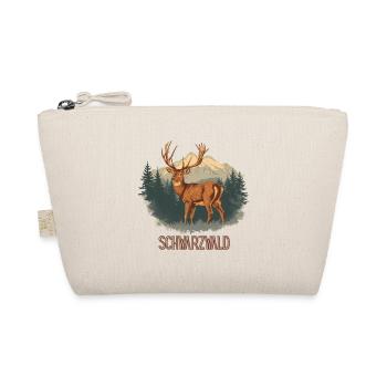 Schwarzwald Hirsch | Vintage Wildlife Design - Bio-Täschchen - Natur - Vorne