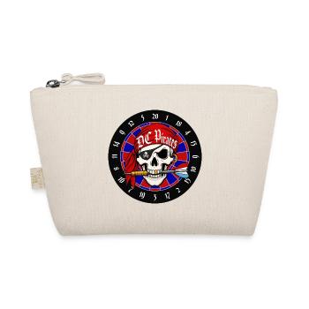 Red Pirate Skull auf Roulette - Bio-Täschchen - Natur - Vorne