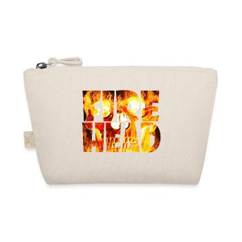 Feuerkopf lettering made of flames - Organic Pouch - nature - Front