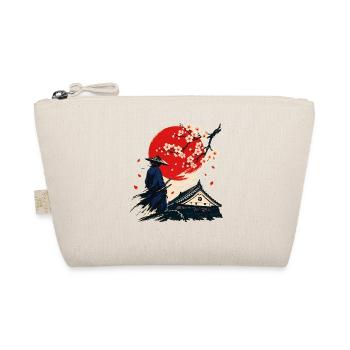 Samurai under cherry blossoms - Organic Pouch - nature - Front