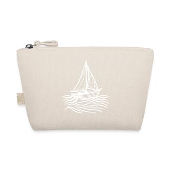 Classic sailboat on ocean waves - Organic Pouch - nature - Front