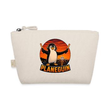 Platanguin, Pinguin und Flugzeuge - Bio-Täschchen - Natur - Vorne