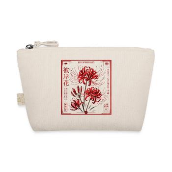 Japan Blume Rote Lilie  - Bio-Täschchen - Natur - Vorne