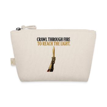 Crawl Through Fire Sword Stoic Warrior Mindset Gif - Organic Pouch - nature - Front
