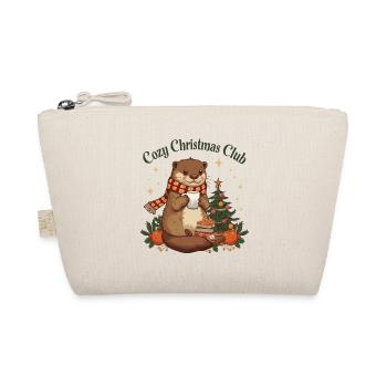 Cozy Christmas Club Otter Weihnachten - Organic Pouch - nature - Front