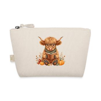 Douillet d’automne Highland Cow Reading - Trousse biologique - nature - Devant