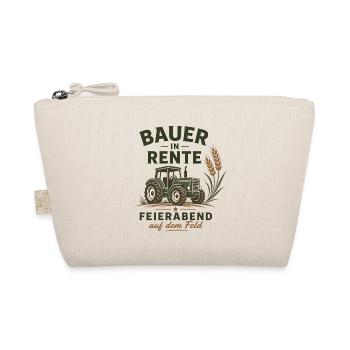 Bauer in Rente – Lustiger Traktor Landwirt Ruhe - Bio-Täschchen - Natur - Vorne