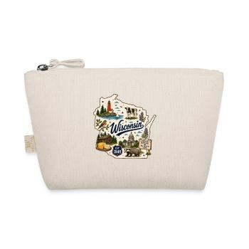 Wisconsin Dairyland State Vintage-Aufkleber - Bio-Täschchen - Natur - Vorne