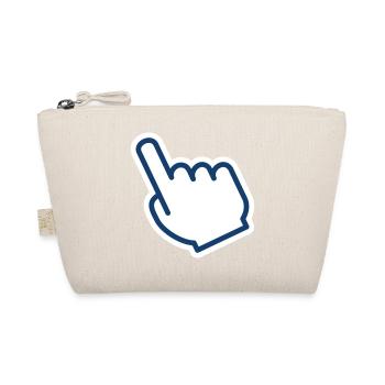 Fingerklick-Symbol für digitale Schnittstelle D - Bio-Täschchen - Natur - Vorne