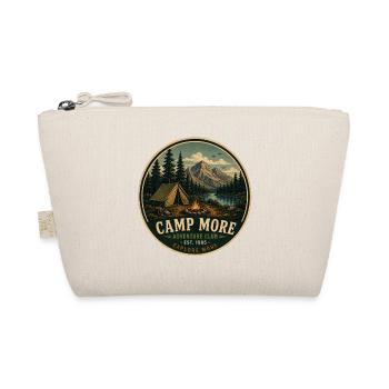 Camp More Vintage-Abenteuergrafik - Bio-Täschchen - Natur - Vorne