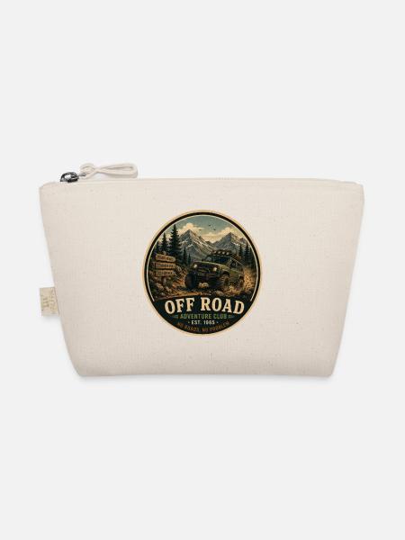 Offroad-Vintage-Abenteuergrafik - Bio-Täschchen - Natur