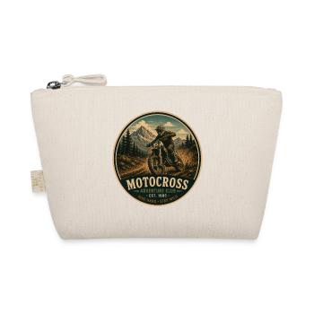Motocross Vintage Adventure Grafik - Bio-Täschchen - Natur - Vorne