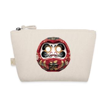 Blumenkreis-Daruma im Feststil Daruma Origami - Bio-Täschchen - Natur - Vorne