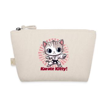 Karate Kitty - Organic Pouch - nature - Front