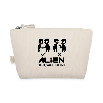 Alien Etqiuette 101 Black - Organic Pouch - nature - Front