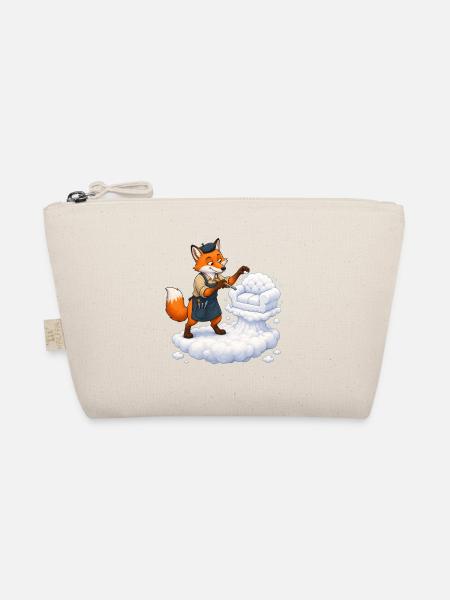 Fuchs Wolkenbildhauer formt weiches Wolkensofa - Bio-Täschchen - Natur