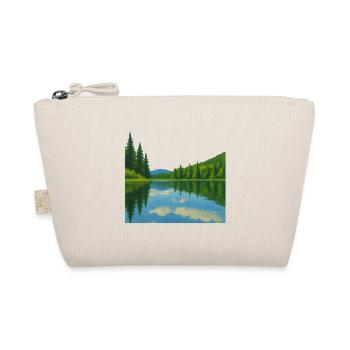 Forest reflections on a peaceful lake - Organic Pouch - nature - Front