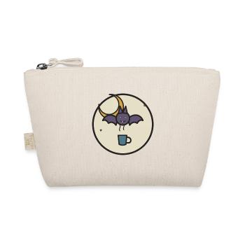 Night Flyer Bat with Tea Cup - Organic Pouch - nature - Front