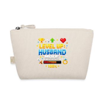Level Up Husband Mode Gamer Ehemann Retro JGA - Bio-Täschchen - Natur - Vorne