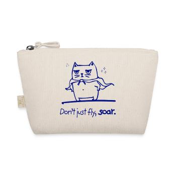 Dont Just Fly Soar Superkatze Motivation Geschenk - Bio-Täschchen - Natur - Vorne
