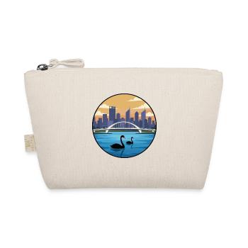 Perth Australien Swan River Skyline-Aufkleber - Bio-Täschchen - Natur - Vorne