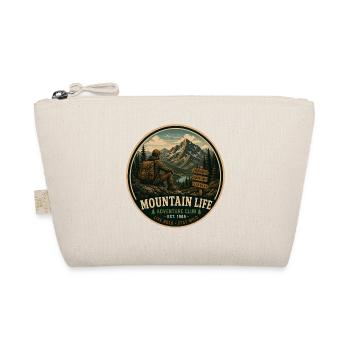 Mountain Life Vintage-Abenteuer-Grafik - Bio-Täschchen - Natur - Vorne