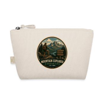 Mountain Explorer Vintage-Abenteuergrafik - Bio-Täschchen - Natur - Vorne