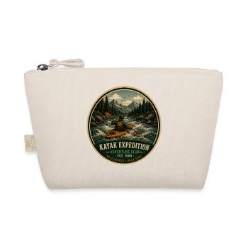Kayak Expedition Vintage-Abenteuergrafik - Bio-Täschchen - Natur - Vorne
