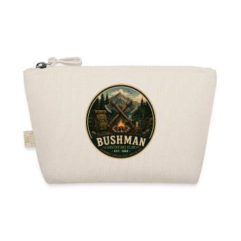 Buschmann Vintage-Abenteuergrafik - Bio-Täschchen - Natur - Vorne
