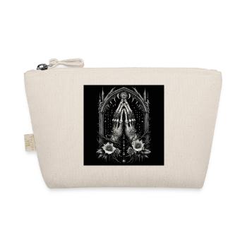 Alchemical Hands in Prayer and Mystical Eye - Organic Pouch - nature - Front
