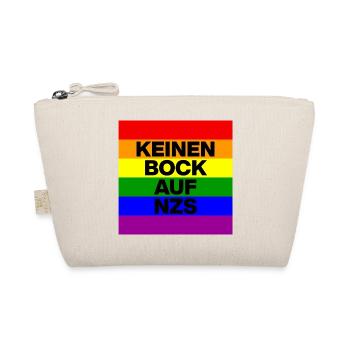 KEINEN BOCK AUF NZS, NO NZS, NO AFD, PRIDE, LGBTQ - Bio-Täschchen - Natur - Vorne