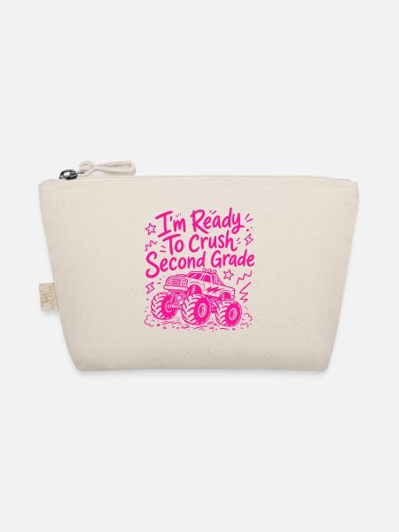 I'm Ready to Crush Second Grade - Monster Truck - Organic Pouch - nature