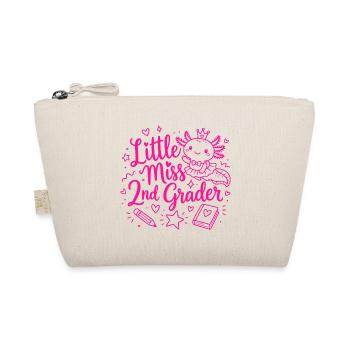 Little Miss 2. Klasse – Süßer Axolotl - Bio-Täschchen - Natur - Vorne