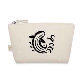 Silhouette de baleine bondissante Motif de la mer - Trousse biologique - nature - Devant