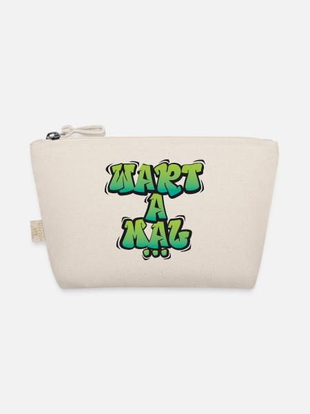 Wart A Mal – Lustiger Dialekt Spruch Design - Bio-Täschchen - Natur