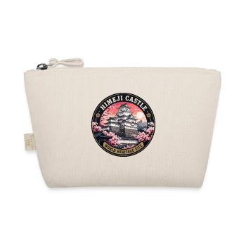 Himeji Castle Japan Vintage Travel Badge - Organic Pouch - nature - Front