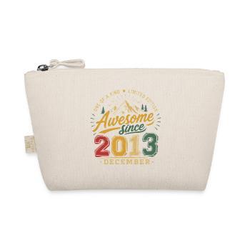 Vintage-Geburtstagsgeschenk für Dezember 2013 - Bio-Täschchen - Natur - Vorne