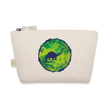 Dino Brachiosaurus Adventure Finally School - Organic Pouch - nature - Front