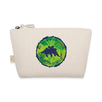 Stegosaurus Adventure Finally School – Schoolchild - Organic Pouch - nature - Front